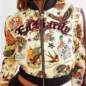Ed Hardy Women's Multicolor Tattoo Track Jacket